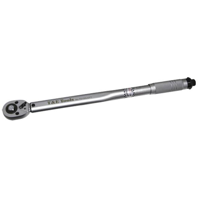 T & E Tools T0150LEFT  1/2" Drive 150 Ft/lb Clicker Torque Wrench