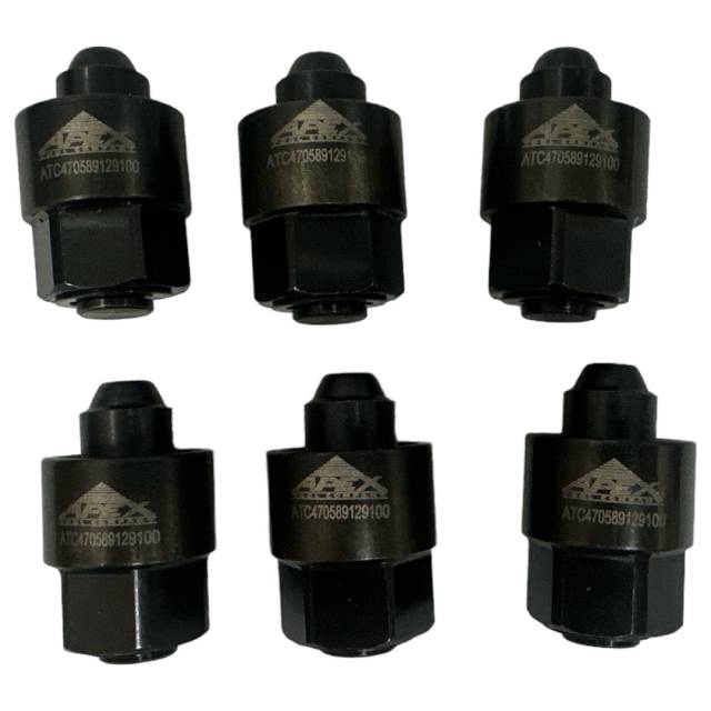 ATC W470589129100 DD13 DD15 DD16 High Pressure Fuel Rail Test Cap Set of 6 J-48704