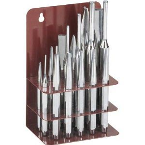T & E Tools 8418 17 Piece Mirror Finish Punch & Chisel Set