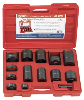 Genius AT-0914 14-piece Ball Joint Adapter Set