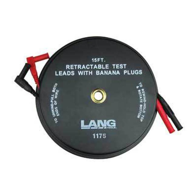 ATCL-1175 15 FT Retractable Test Leads with Banana Plugs. Multi-Meter Style